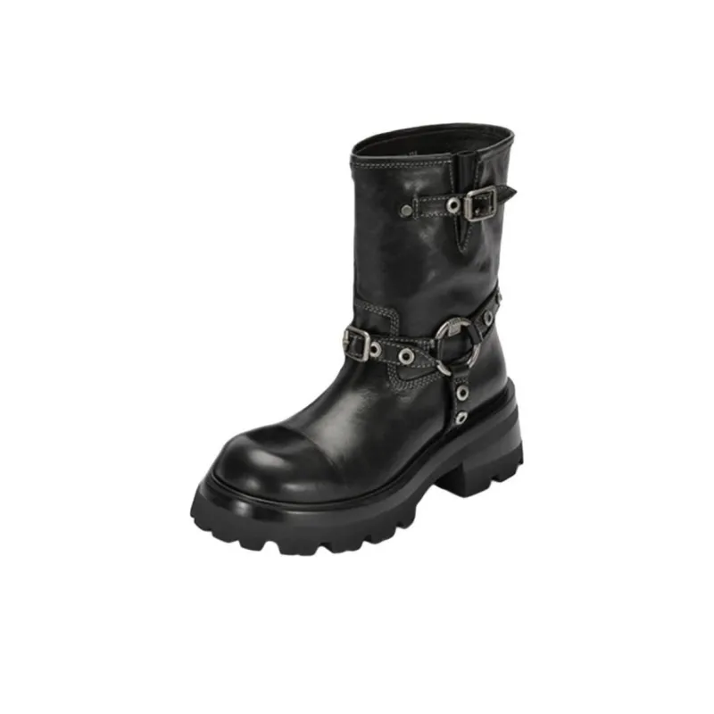 SugarSu Ankle Boots Women's Knight Black/Gradient Blue/Ancora Red-6
