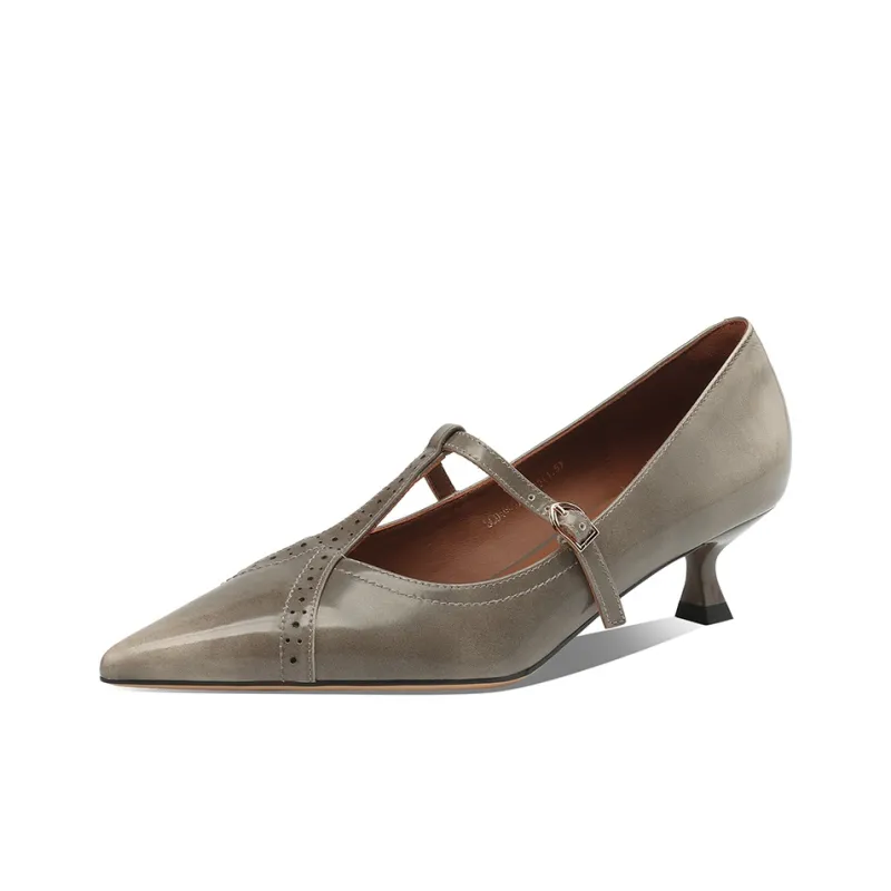 Rosa Bianca High Heels Women's Coffee/Gray-9