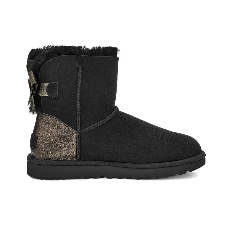 UGG Mini Bailey Bow Black Women's-1