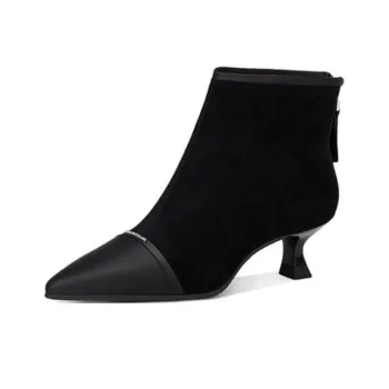 JESSICA SOPHIA Small Barefoot Shoes Ankle Boots 4cm Women's