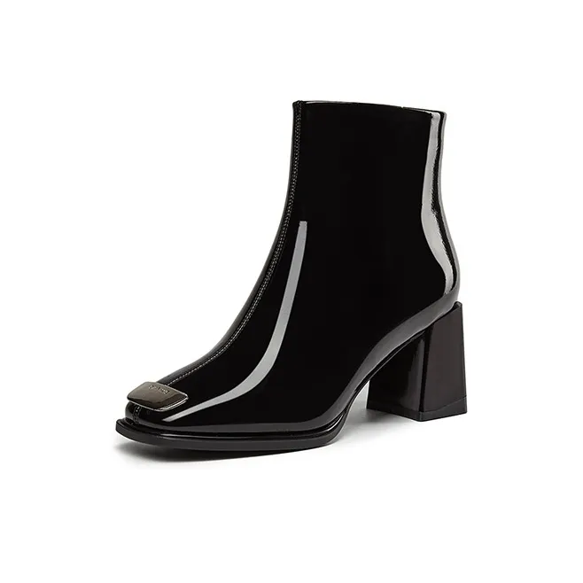 DAPHNE Ankle Boots Women's Black/White-1