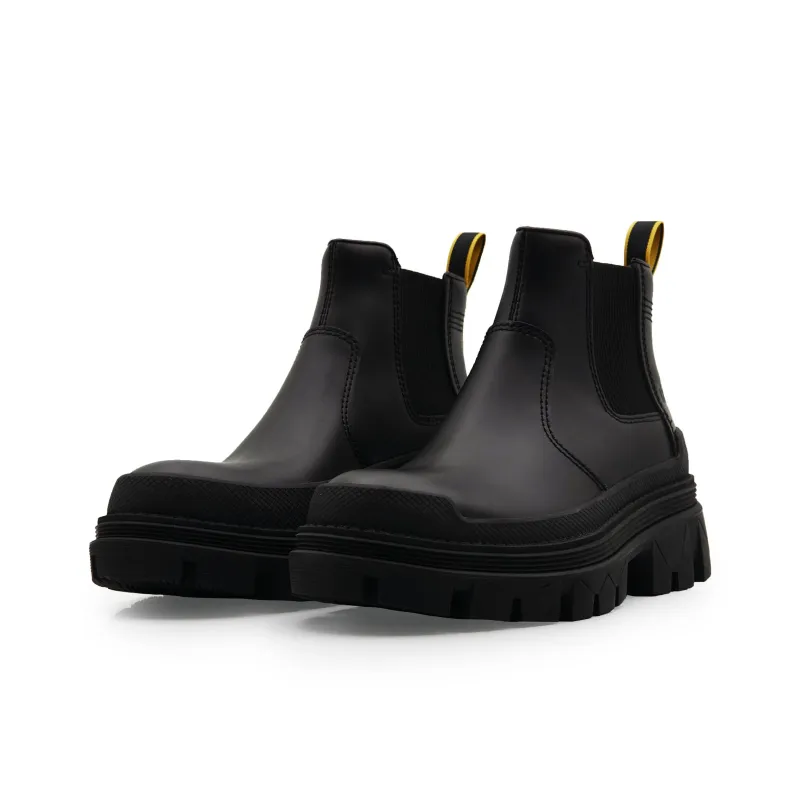 CAT Short Mid Calf Outdoor Work Boots Martin Boots Unisex Black-1