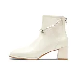 White Oiled Cow Leather (Thin Fleece)