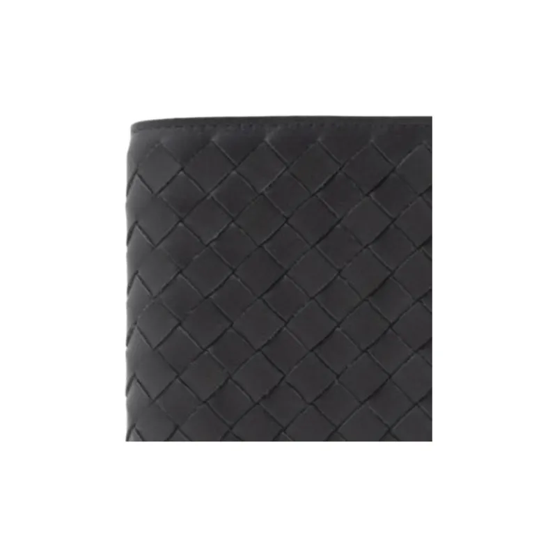 Bottega Veneta Intrecciato Calfskin Wallet Regular Men's Gray Green-3