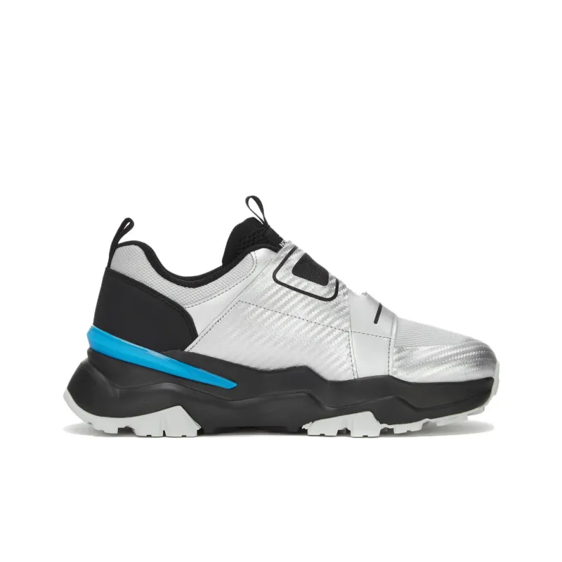 THE NORTH FACE Shock Absorbers With Slip Resistant Features Low Top Running Shoes Men's Silver-1