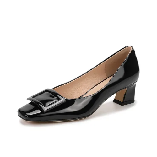 SATURDAY MODE Block Heel High Heels 4.5cm Women's