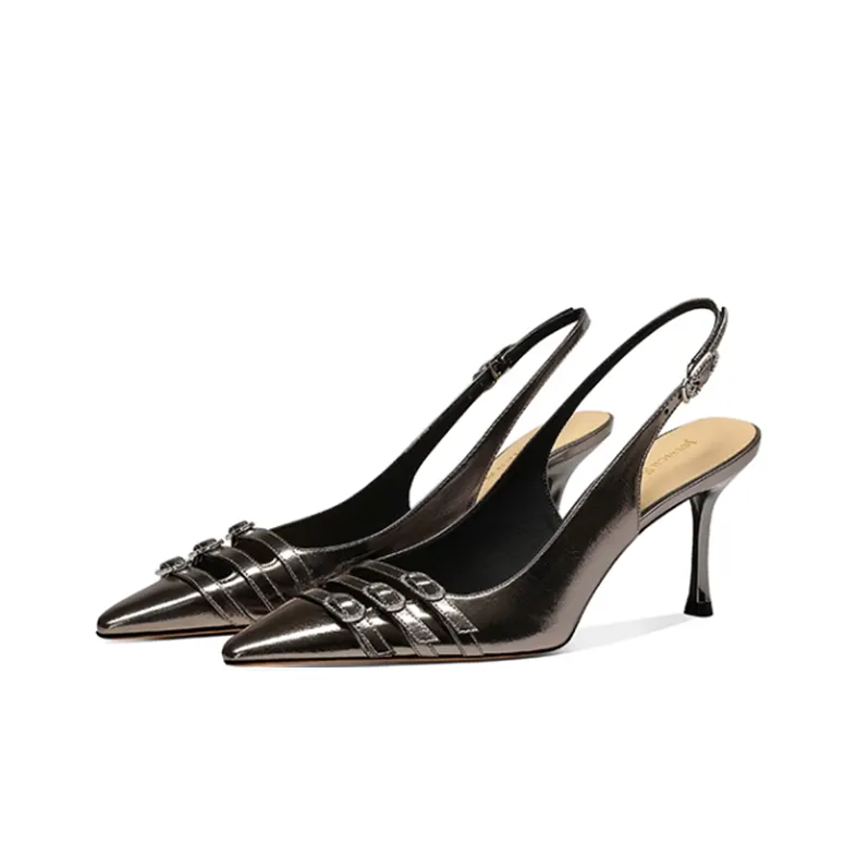JESSICA SOPHIA Slim Heel High Heels 7cm Women's-4