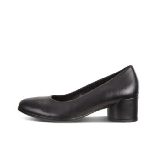 Ecco Chunky Heel High Heels Women's Black