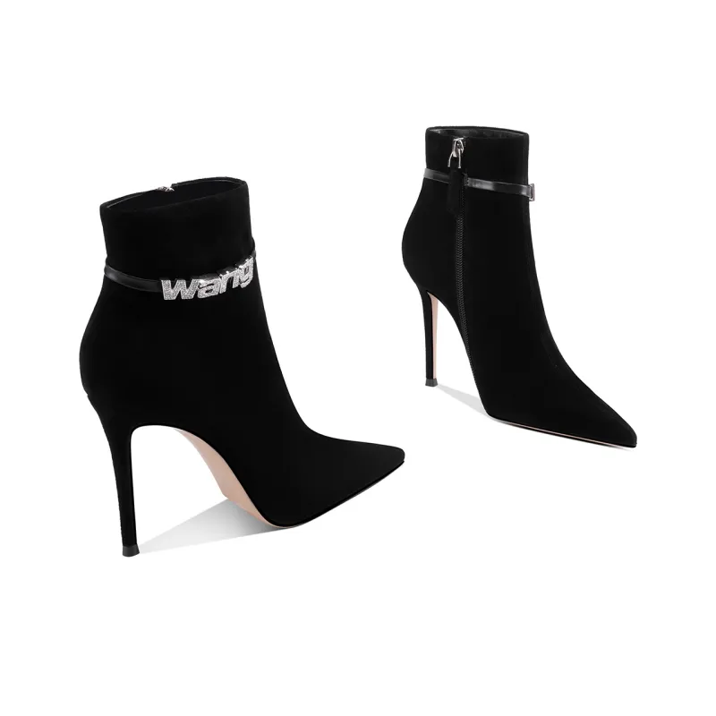 Shesrim Ankle Boots 9.5cm Women's Black-2
