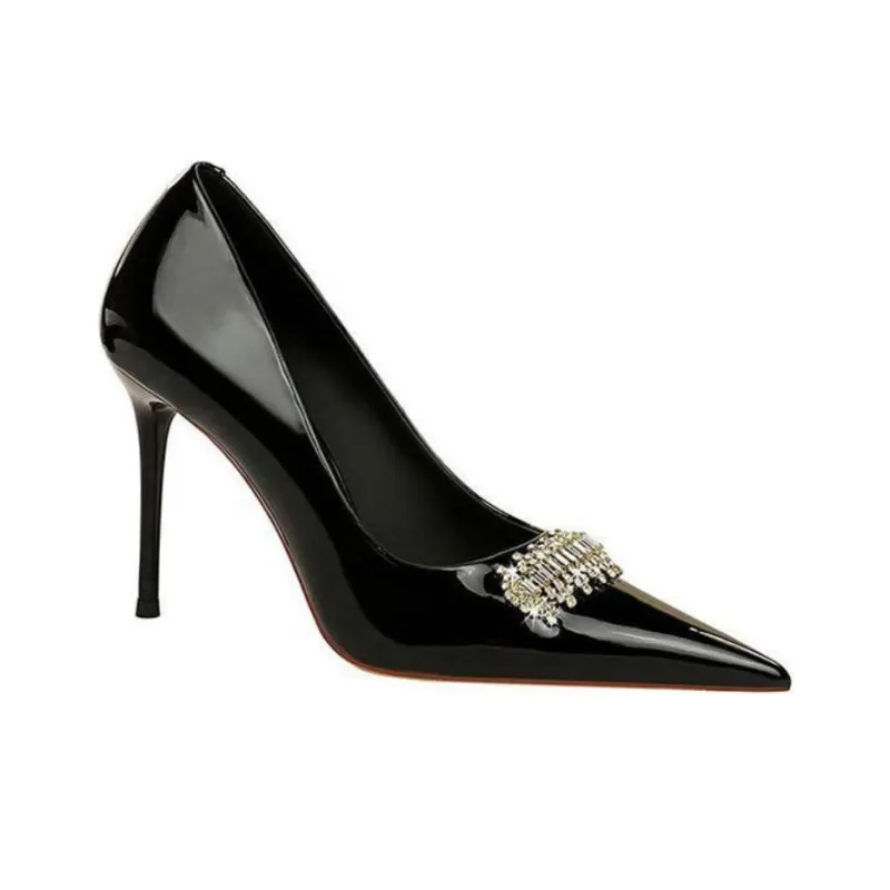 BIGTREE Slim Heel High Heels 9.5cm Women's-1