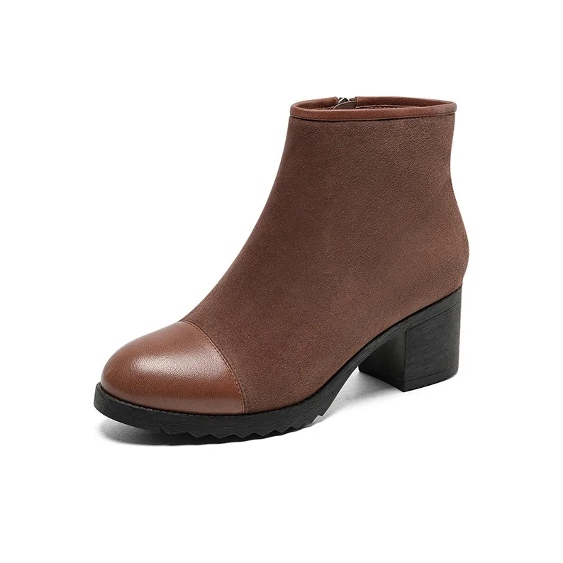 DG Ankle Boots Women's Umber/Black-3