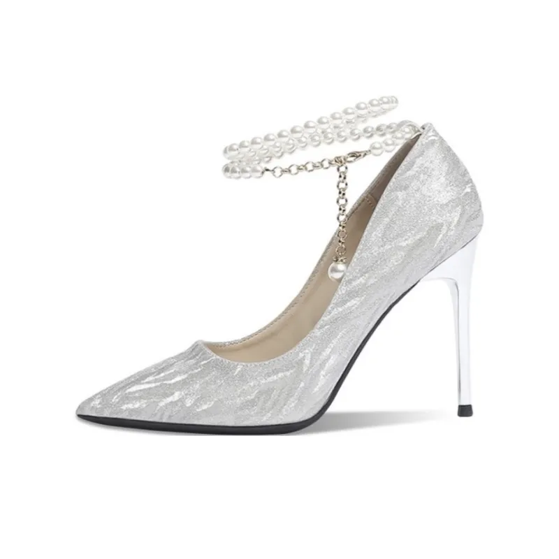HKCP Slim Heel High Heels 8cm Women's-0
