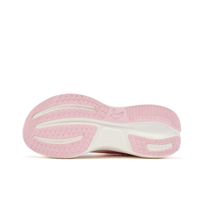 QIAODAN Running Shoes Women's Low Top Ivory/Frosted Pink-4