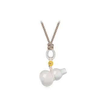 Bermuda Eyes Chalcedony Necklaces Unisex