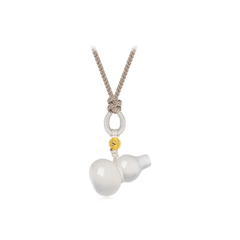 Bermuda Eyes Chalcedony Necklaces Unisex-0