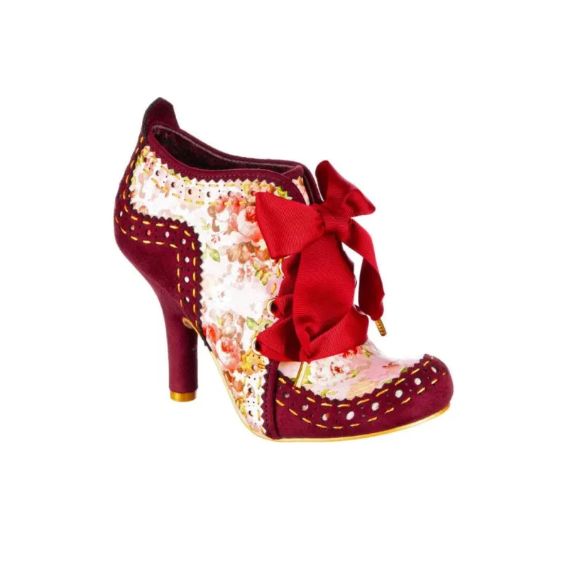 IRREGULAR CHOICE Abigails Party Chunky Heel High Heels 9.5cm Women's Red Pink-1