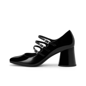 CHARLES&KEITH Chunky Heel Mary Jane 6.4cm Women's Multicolor