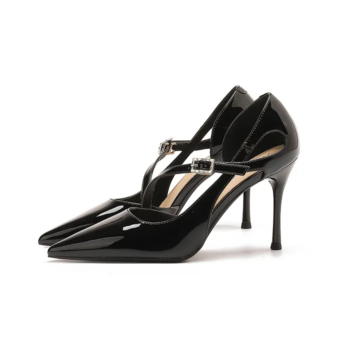 Zubumei High Heels Women's Black, Milk Tea-1