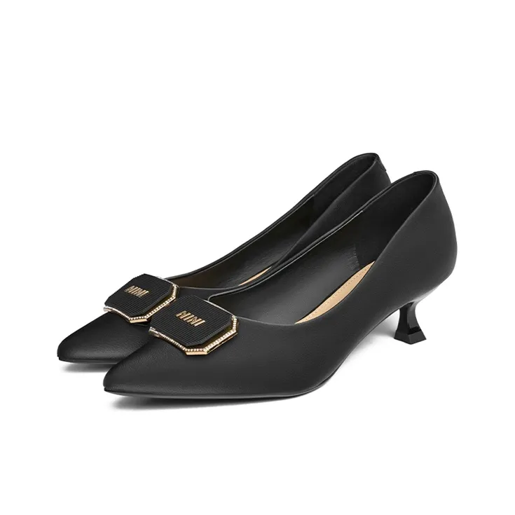 JOSINY Low Vamp Pointed Toe Elegance Unlined Shoes Slim Heel High Heels 5cm Women's-2
