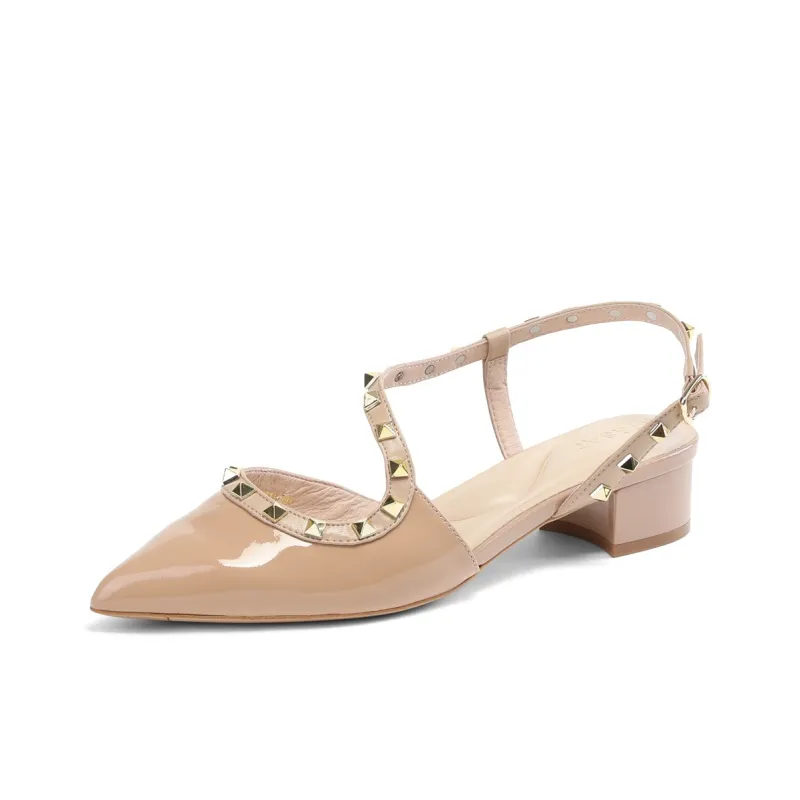 ST&SAT Chunky Heel High Heels 3.3cm Women's-4