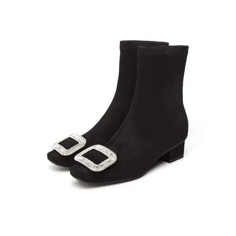 15 MINS Ankle Boots 4cm Women's Black-2