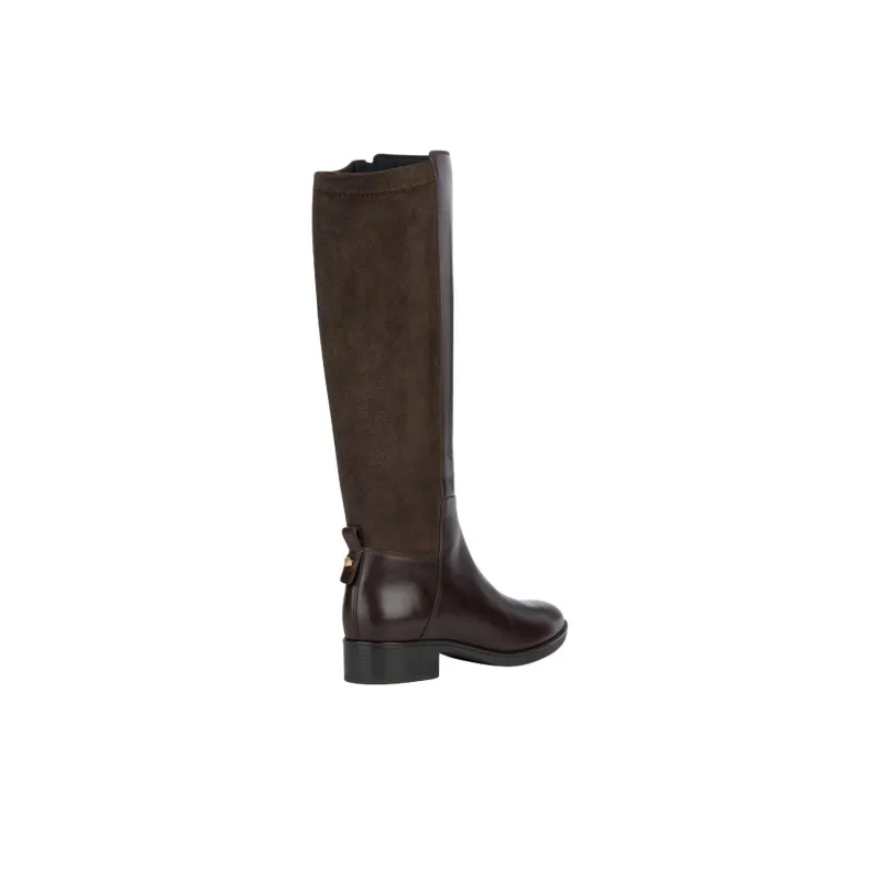 GEOX Felicity Knee-high Boots 3.5cm Women's Coffee-2