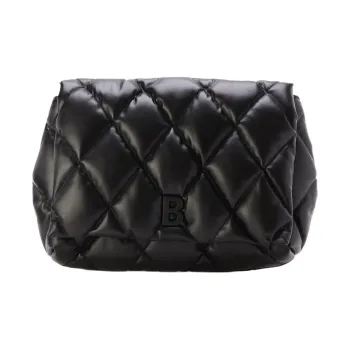 Balenciaga Calfskin Clutch Large Size Women's Black