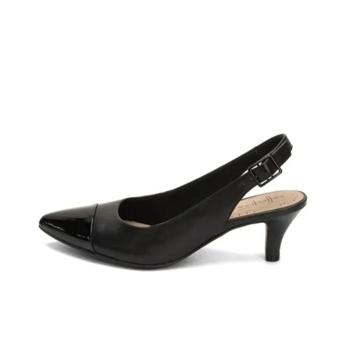 Clarks Chunky Heel High Heels 5.5cm Women's Black