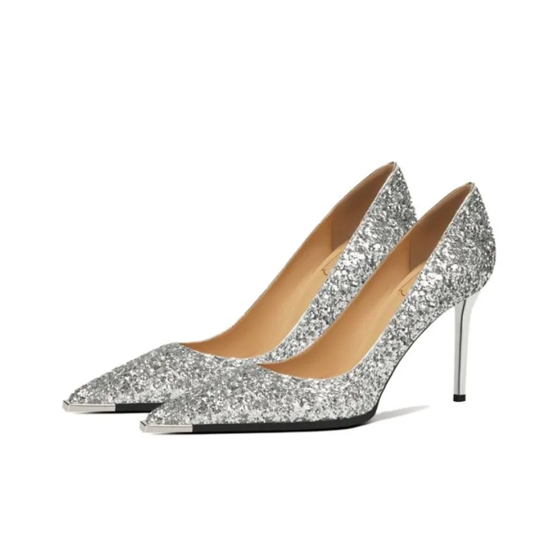 Zubumei Slim Heel High Heels 8CM Women's-1