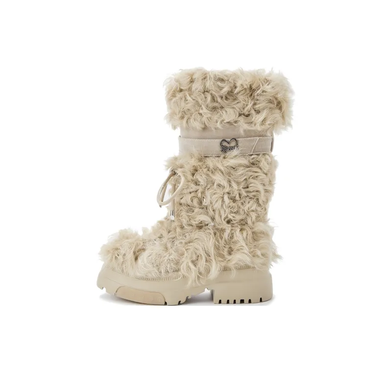 BLOCCO5 Knee high Boots Women's Beige-0