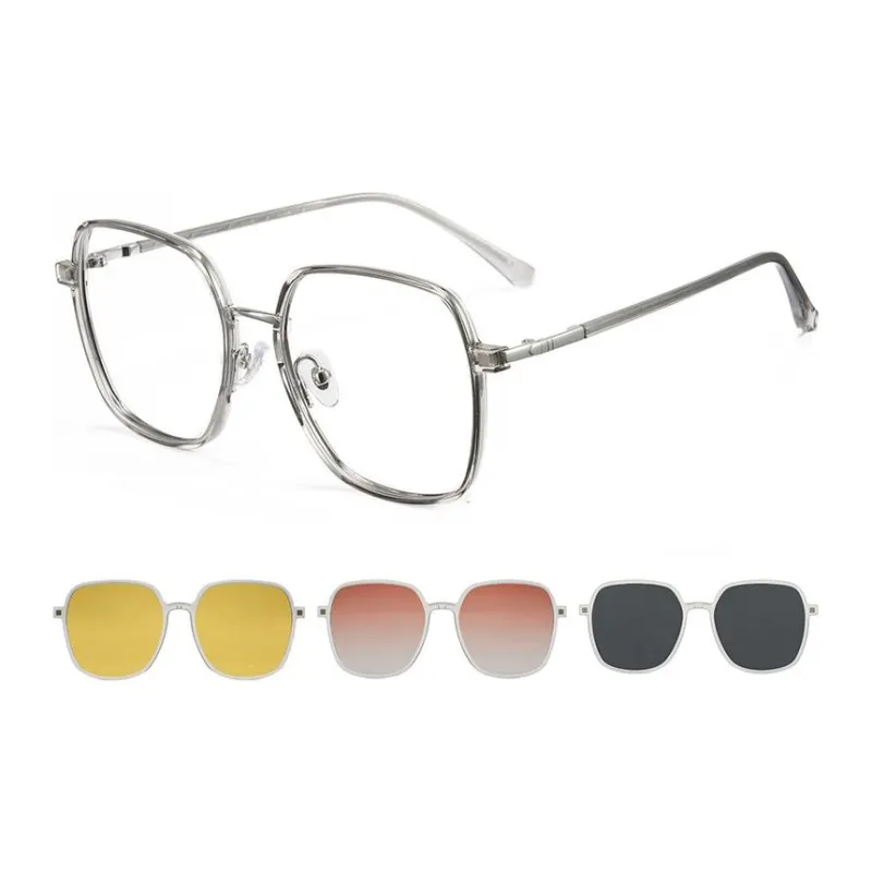 CYXUS TR/Memory Plastic METAL Square Sunglasses Unisex-1