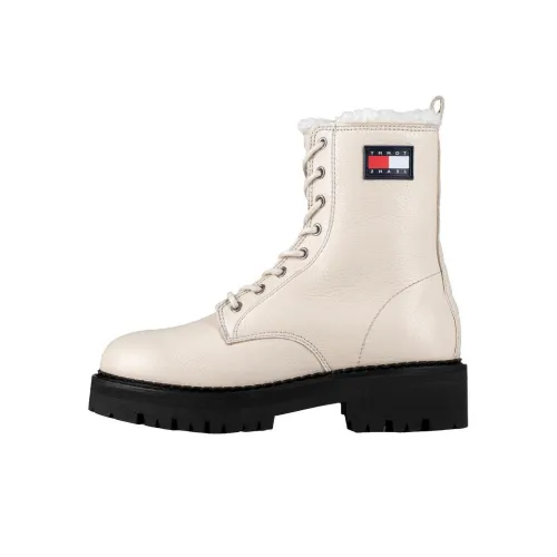 Tommy Hilfiger Tommy Jeans Urban Ankle Boots Women's Ecru