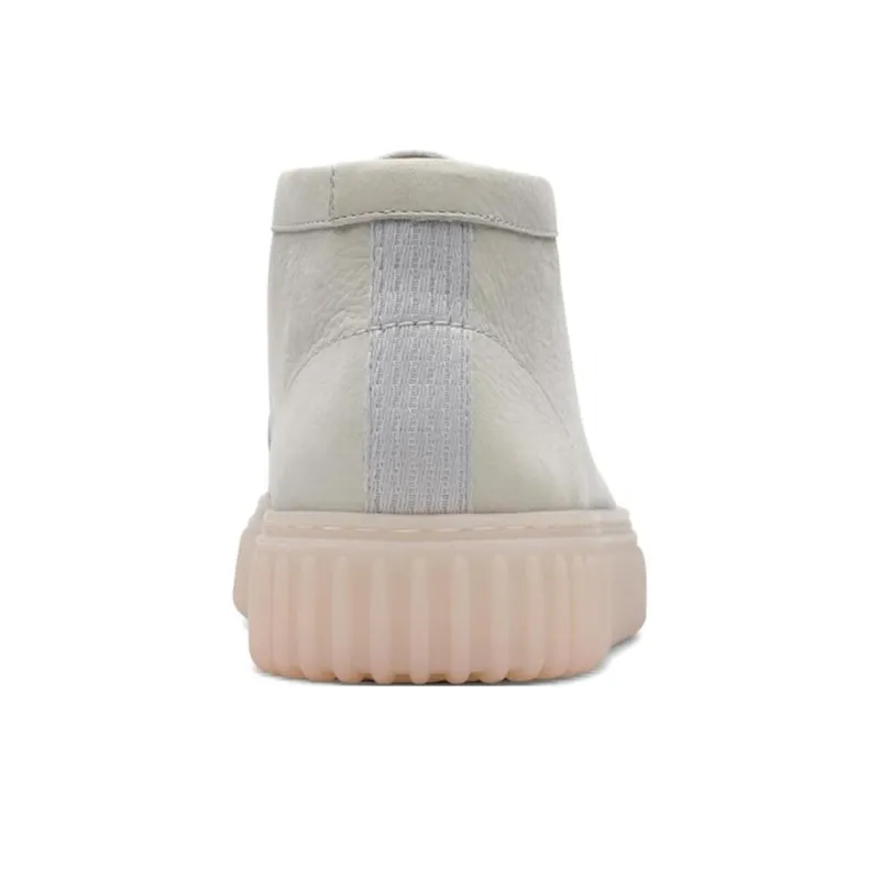 Clarks Torhill Hi Ankle Boots Men's White-3