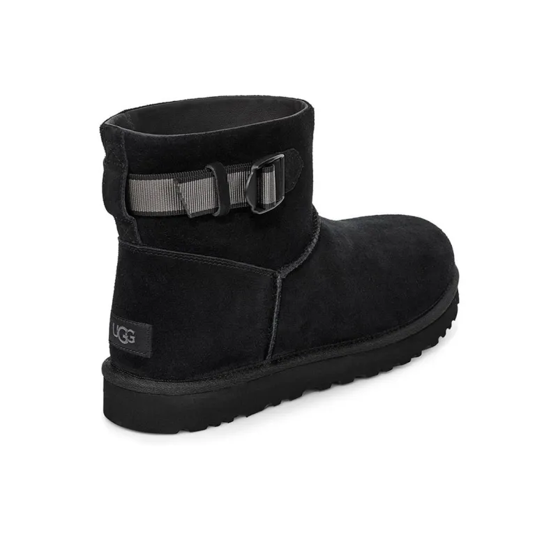 UGG Classic Mini Strap Snow Boots Black-3