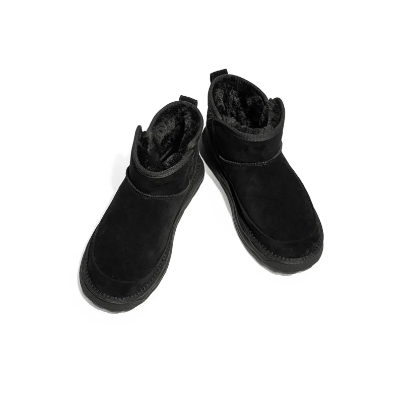 WEISHIBANGWEI Snow Boots Men Chestnut Brown/Black-9