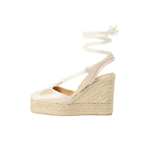 Castañer Wedge Heel High Heels Women's Ecru