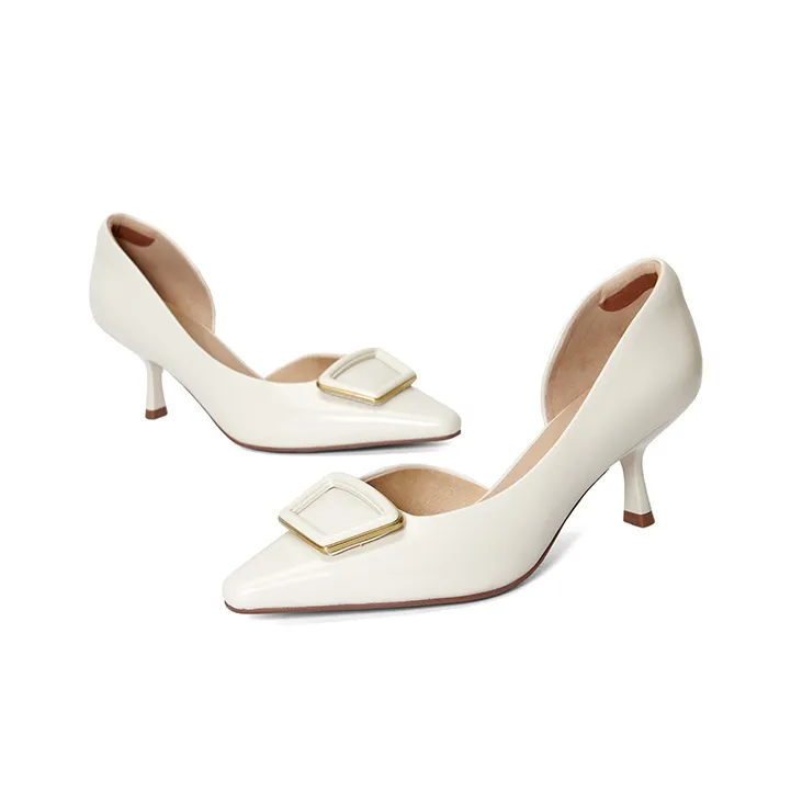 PT'SON Slim Heel High Heel Unlined Shoes 6.5cm Women's-3