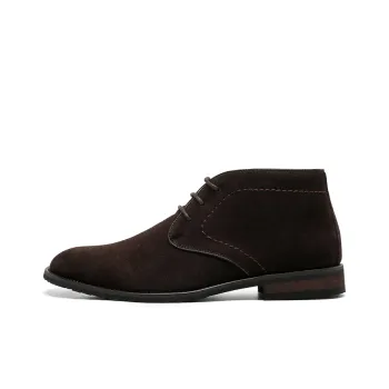 WEISHIBANGWEI Ankle Boots Men's Brown