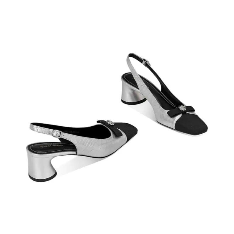 JESSICA SOPHIA Chunky Heel High Heels 5cm Women's-6