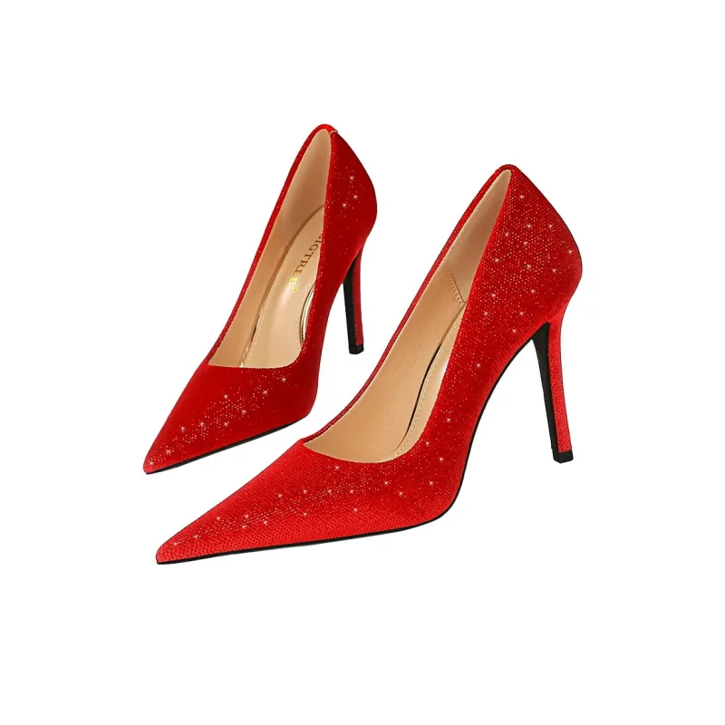 QITUMAUL Slim Heel High Heels Women's-20