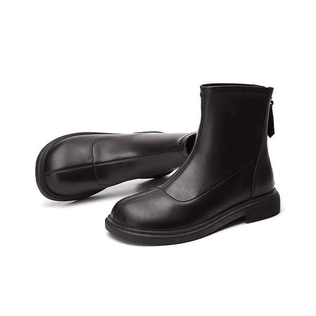 DAPHNE Ankle Boots Women's Black/White-2