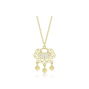 KADER 925 Sterling Silver Necklaces Women's Gold