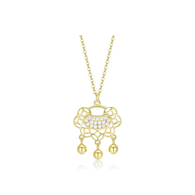 KADER 925 Sterling Silver Necklaces Women's Gold-0