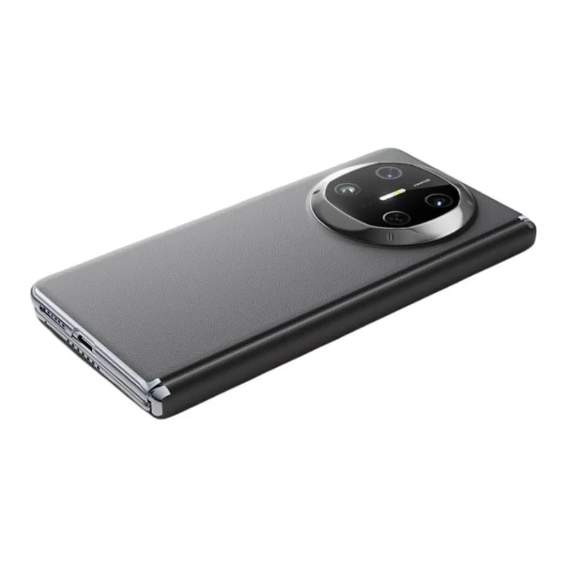 ZHUOJI Vegan Leather Material Center Axis Plain Leather Magnetic Phone Case Compatible Huawei Mate 6-6