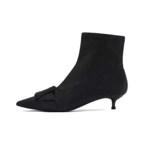 73Hours Polka Ankle Boots 3.5cm Women's Black