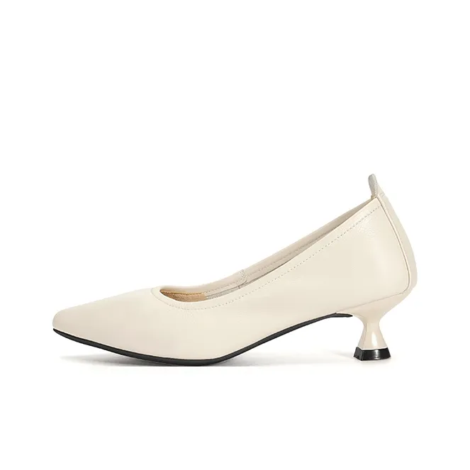 LESELE Flared Heel High Heels 4cm Women's-5