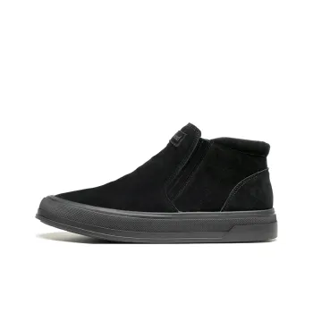 LEAVELAND Ankle Boots Men Black/Khaki