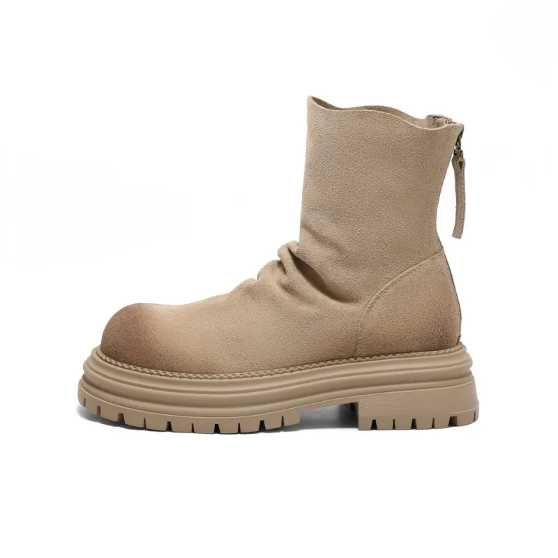 BELLE Ankle Boots Women's Brown/Apricot-0