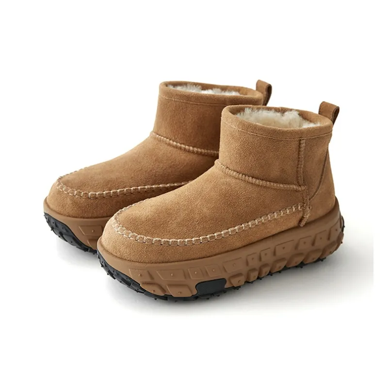 Marie Claire Height Increasing Slip Resistant Thermal Coverage Short Snow Boots Women's Khaki-0