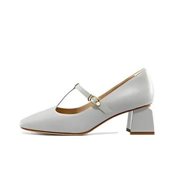 HARSON Block Heel High Heels 5.3cm Women's Mint Green